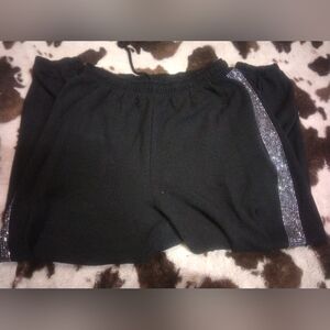 PINK Victoria's Secret Black Shorts with Silver Accents